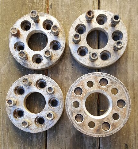 Wiel ombouwset. Van 5x100 naar 5x108.